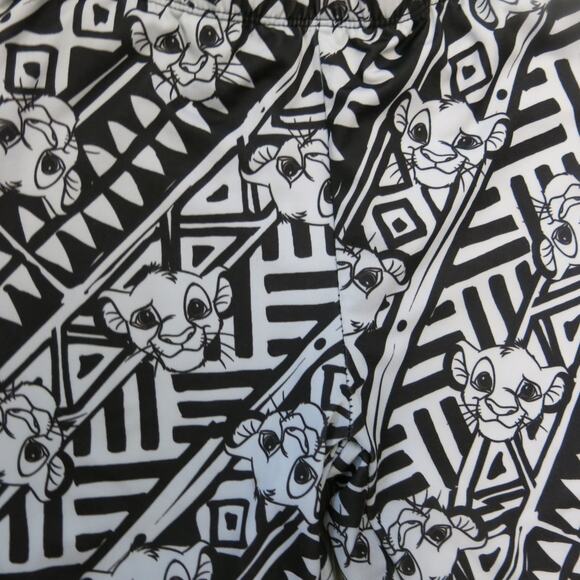 DISNEY LION KING Simba Girls Leggings Size S 6/7** Black White Casual School - Picture 5 of 7